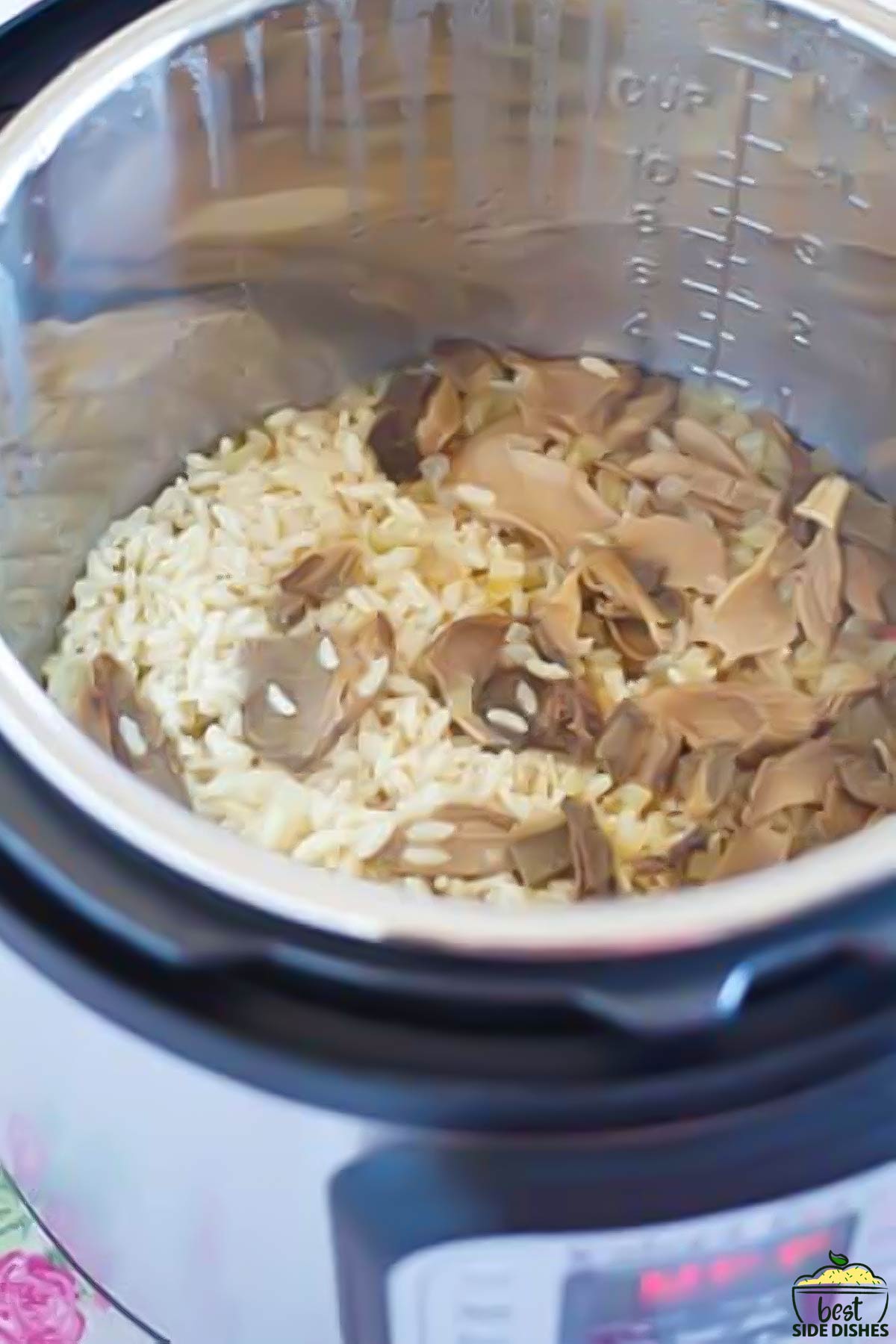 risotto cooking in instant pot